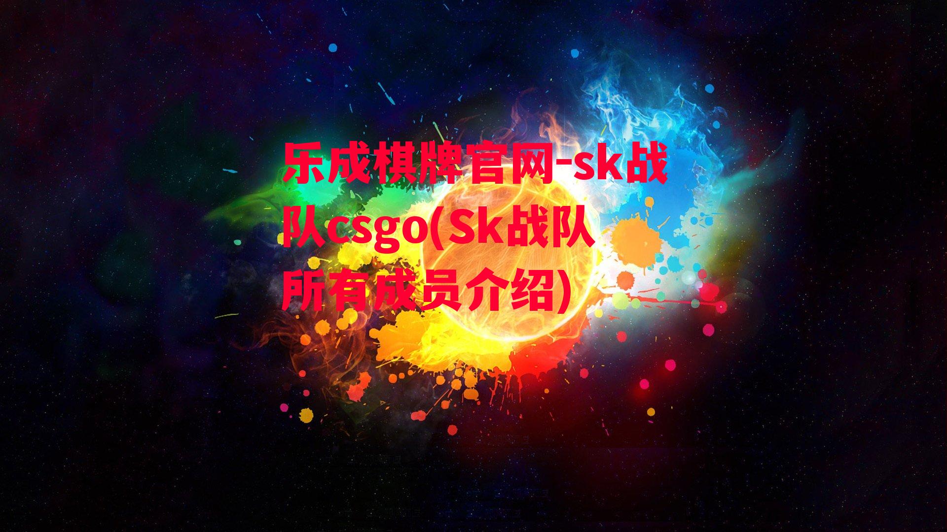 sk战队csgo(Sk战队所有成员介绍)